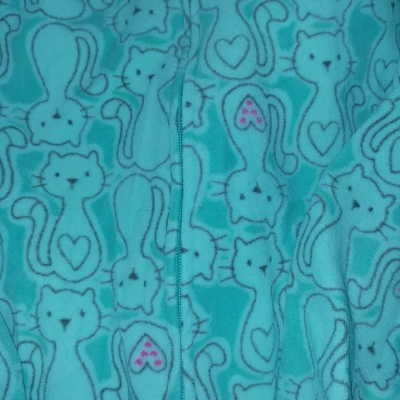 Carter's One Pieces Girls Cat Fleece Footed One Piece 4t Poshmark